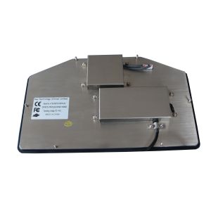 92 Keys Black Silicone Industrial Keyboard With IP68 Optical Trackball