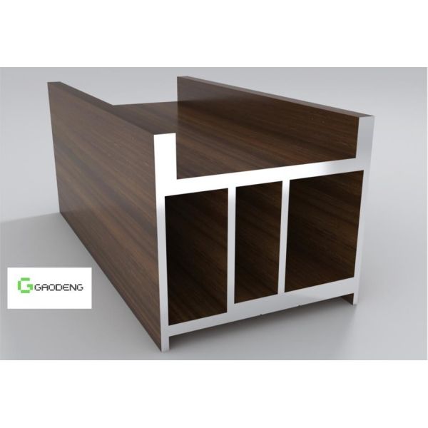 Buy Custom Extrusion Aluminum Profile Anodized Powder Coated Wood Grain at wholesale prices