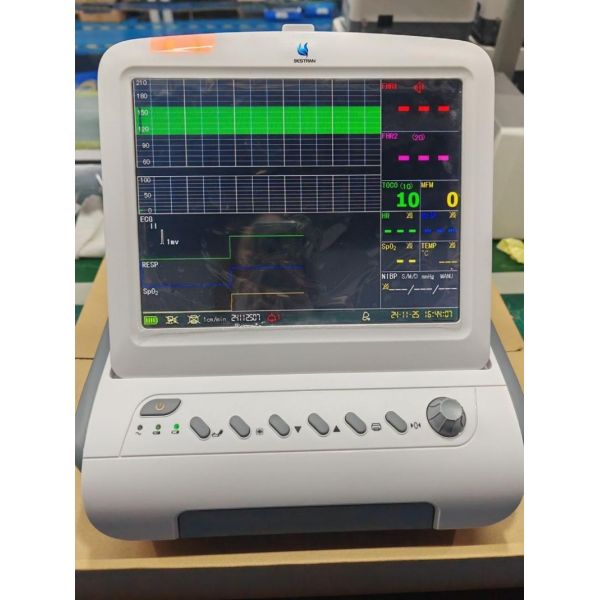 12'' CTG Maternal Fetal Monitor Perinatal Uterine Contraction Twin Monitoring FAS Labor Delivery