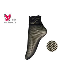 Floral Lace White Women'S Fishnet Ankle Socks / Pantyhose Ankle Socks