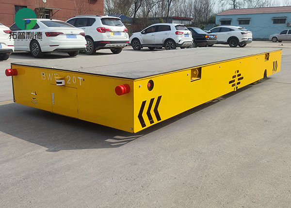 Buy 20t Metal Ore Factory Apply Electric 4 Wheels Steerable Transfer Cart at wholesale prices