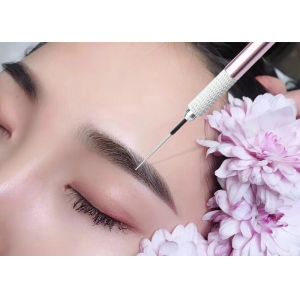 Multiple Colour Semi Permanent Eyebrow Tattoo Pen Round Lock Needle