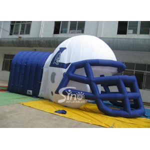 Giant Commercial Inflatable Games Rugby Inflatable Helmet Tunnel For Children