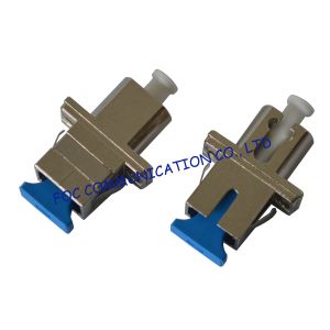 LC - SC Hybrid Optical Fiber Adapter , Singlemode Fiber Optic Cable Adapter