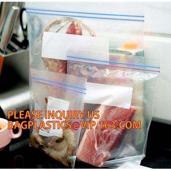 Buy Clear food grade poly custom LDPE plastic k bag with color box packing, LDPE griplock zipper baggies with custom p at wholesale prices