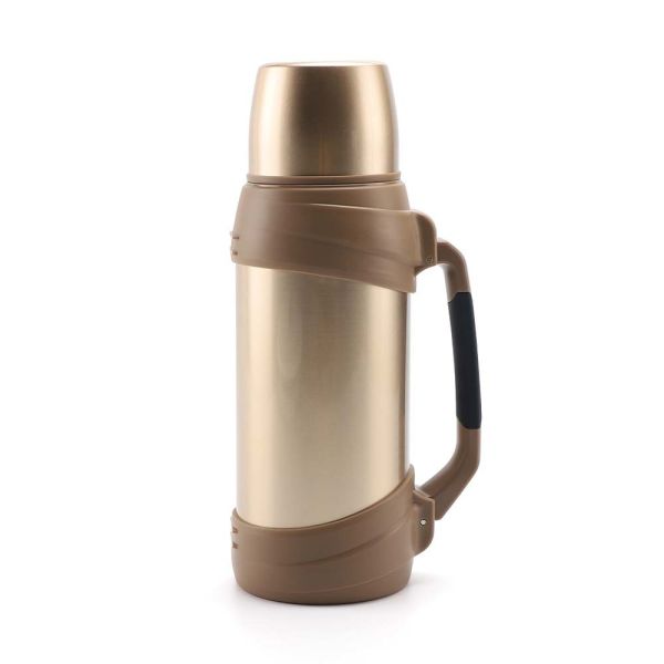 2.0L Double Wall Vacuum Travel Pot For Cooking Large Thermos Travel Flask Keeps