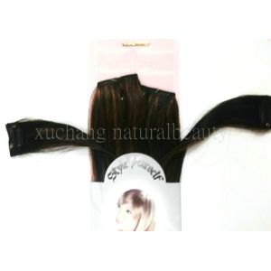 Quality Black 100% Human European Straight Real Hair Clip In Hair Extensions No tangle for Women for sale