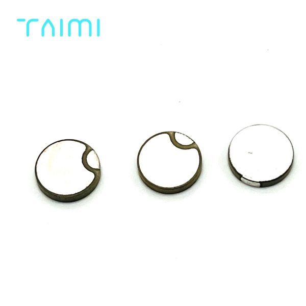 10*2mm Flanged Piezoelectric Ceramic Disc Energy Exchange Piezoelectric Ceramic