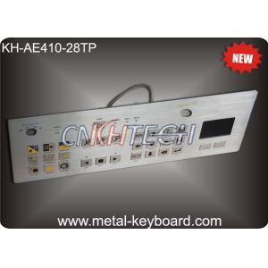 Touchpad 28 Keys Industrial Metal Keyboard Flat Matrix Square Buttons