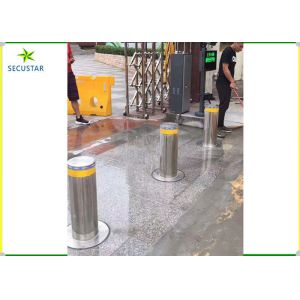 Intelligent Hydraulic Automatic Rising Bollards 304 Staineless Steel With Led