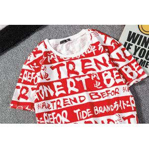 Funky Sublimation On Cotton Shirts , All Over Print Sublimated Running Shirts