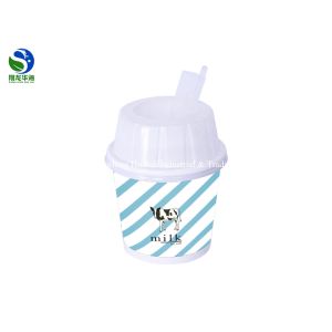 300ml Paper Ice Cream Cups Red White Disposable Ice Cream Containers