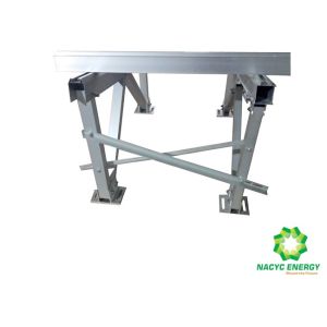 Anodized Aluminium Solar Ground Mount System Single Pole