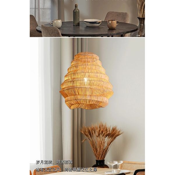 Kitchen LED Hanging Lamp bar Designer lamp Creative birdcage light Bamboo Weaving pendant lamp(WH-WP-125)