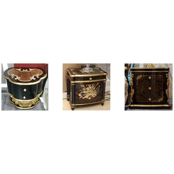 Wood Modern Antique Wooden Night Stand TB-005