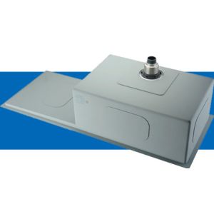 UPC SS Rectangular Undermount Kitchen Sink With Drainboard Household