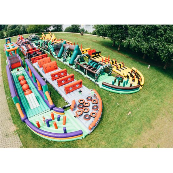 Buy Race Bounce House Combo Adult Puncture Proof With Air Blower Repair Kit at wholesale prices