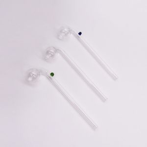 Inhale Elbow Transparent Borosilicate Glass Smoke Pipe