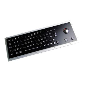 Rugged Stainless Steel Metal Keyboard 20mA Electroplated Black