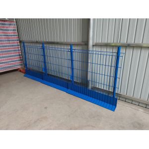 Blue Q195 Steel Edge Safety Fence Powder Coated
