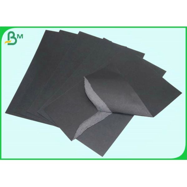 Wood Pulp 300g Double - sided Black Cardboard For CD Box 787mm Roll