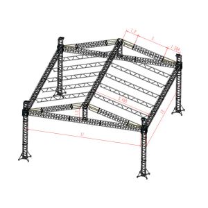 Aluminium Bolt Triangle Truss System Light Frame
