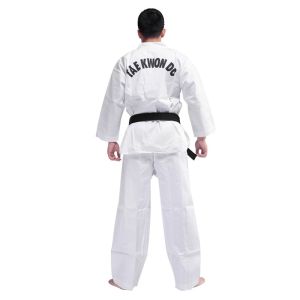 WTF Striped Taekwondo Outfit Preshrunk Fabric Taekwondo Apparel