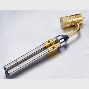 Heating Torch UP2500-2 Dual Flame Hand Holder Gas Mapp Torch for Brazing and