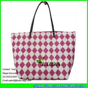 LUDA red beach women handbags paper straw fashion bags