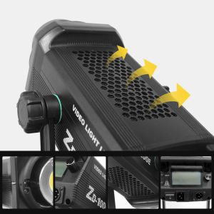 100watt Photography LED Video Studio Light With LCD Display Screen