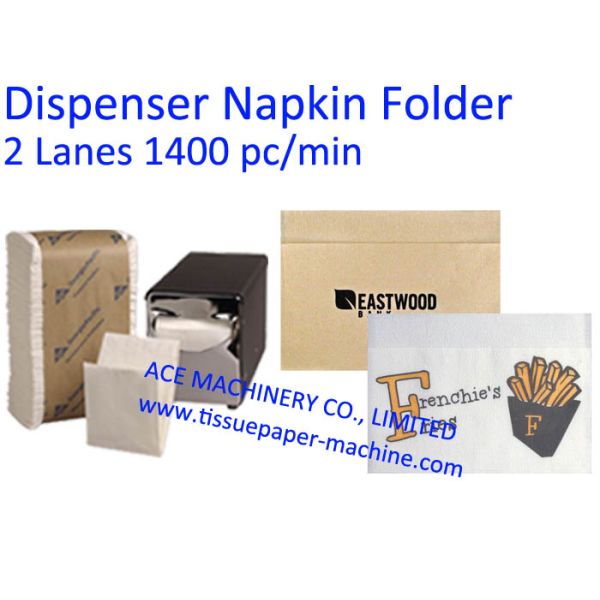 2800 Sheet/Min Two Lanes Dispenser Napkin Machine