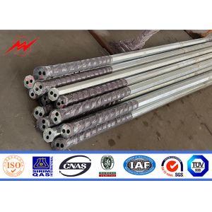China Hot Dip Galvanized 132kv Steel Electric Pole For Power Transmission Line on sale