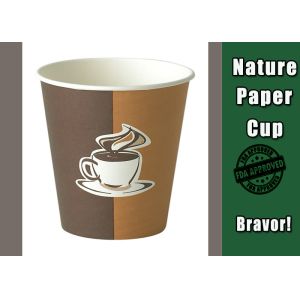 China PE Lined Disposable Hot Drink Cups 12 oz Single Wall With Logo Custom Printing on sale