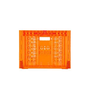 Stackable Vegetable Plastic Crate Mesh Style Foldable PP Basket Holder