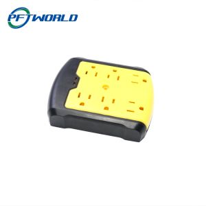 Injection Molding Parts, Precision Socket Panel, Yellow Parts