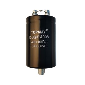 China 1500UF 400V Electrolytic Aluminum Capacitor With Stud Terminal on sale