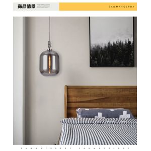 Glass industrial style bar chandelier living room bedroom study wax gourd