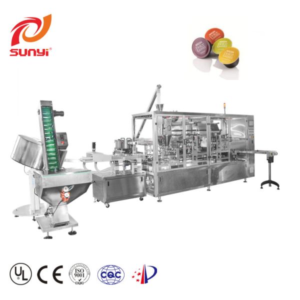 Low Price High Productivity Two Lanes Dolce Gusto Coffee Capsule Filling And Packaging Machine
