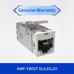 SL-Series Modular Jack, RJ45, Cat6 Shielded, Gray