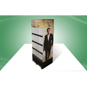 Light Weighted Cardboard Hook Display , Cardboard Display Shelves Easy Assemble