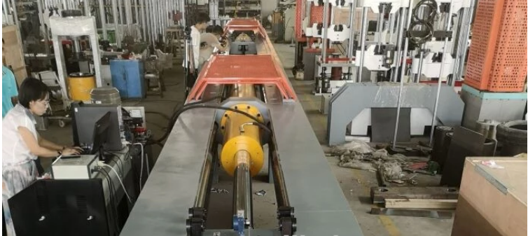 Electro Hydraulic Servo Control Horizontal Tensile Testing Machine / Tensile Test Bed