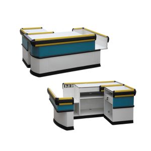 China Firm Commercial Checkout Counters L1600-2000*W600*H850MM Crash Protection on sale
