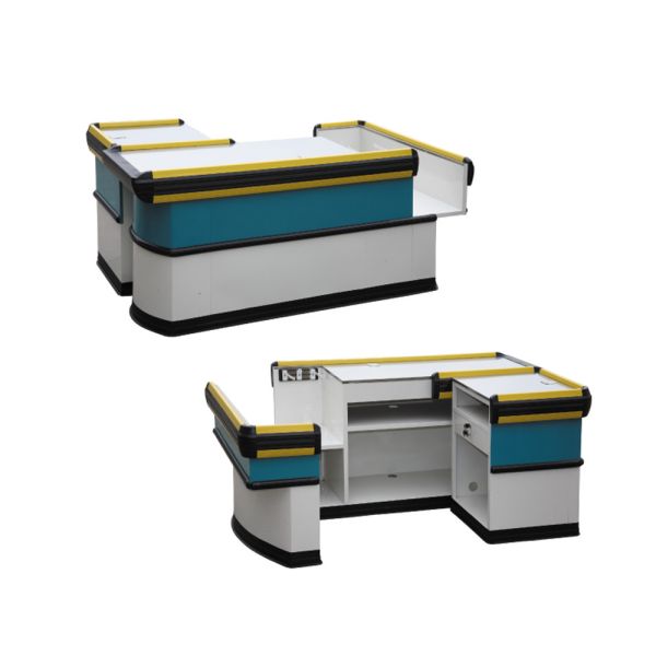 Buy Firm Commercial Checkout Counters L1600-2000*W600*H850MM Crash Protection at wholesale prices