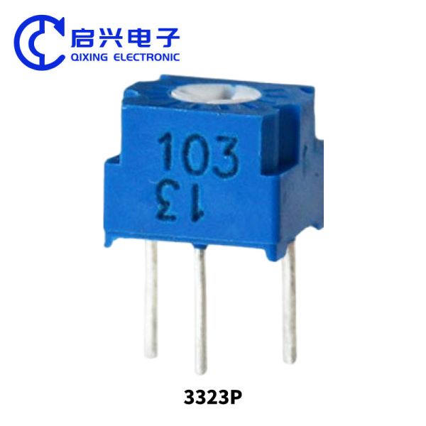 3323 Series Single Turn Metal Glass Glaze Trimmer Potentiometer with 10Ω~5MΩ