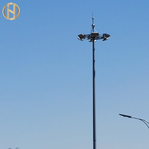 Buy Galvanized 12 Meter High Mast Pole  With Lowering Raising Mechanism at wholesale prices