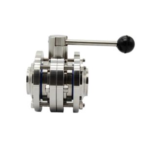 1/8"--4" WZ Food Grade Stainless Steel 304 316L Sanitary Three PCS Manual