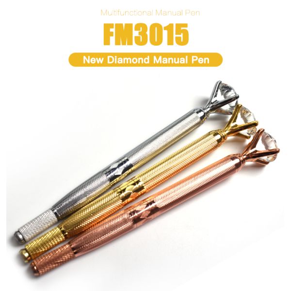 Hot Sale Grand Diamond Microblading Pen Eyebrow Tattoo Pen Microblading Needles Permanent Makeup Kit with Manual Pen