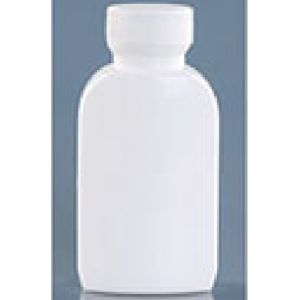 Durable Plastic Medicine Bottles , Flat Square Bottle 80G Solid Packaging