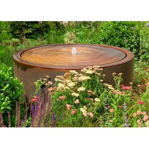 Modern Design Outdoor Indoor Garden Art Corten Steel Water Fountains With Pumps