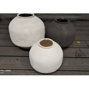 Drainage Holes And Terracotta Finish Perfect Combination For Fiber Cement Pot